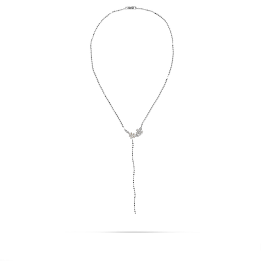 Κολιέ με πέτρες ζιργκόν Mar and Mar Florencia Tie (Silver)