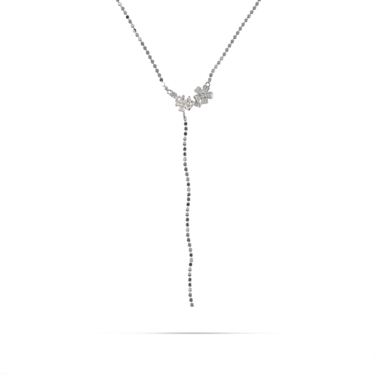 Κολιέ με πέτρες ζιργκόν Mar and Mar Florencia Tie (Silver)