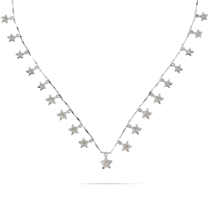 Κολιέ με πέτρες ζιργκόν Mar and Mar Astrea (Silver) από ανοξείδωτο ατσάλι