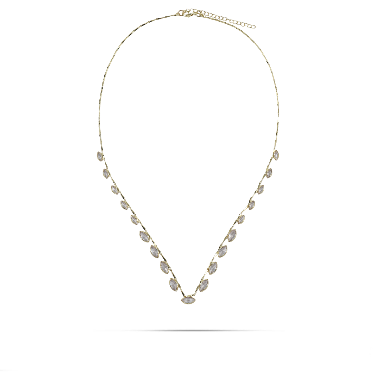 Κολιέ με πέτρες ζιργκόν Mar and Mar Norelia από ανοξείδωτο ατσάλι