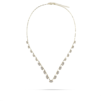 Κολιέ με πέτρες ζιργκόν Mar and Mar Norelia από ανοξείδωτο ατσάλι