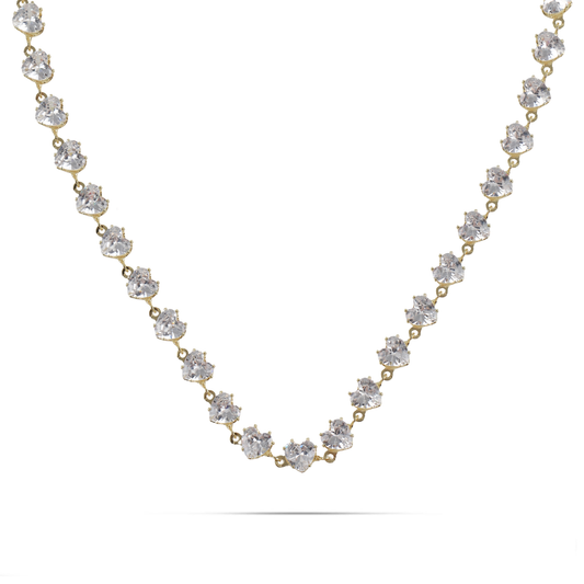 Κολιέ καρδία με πέτρες ζιργκόν Mar and Mar Lovellia