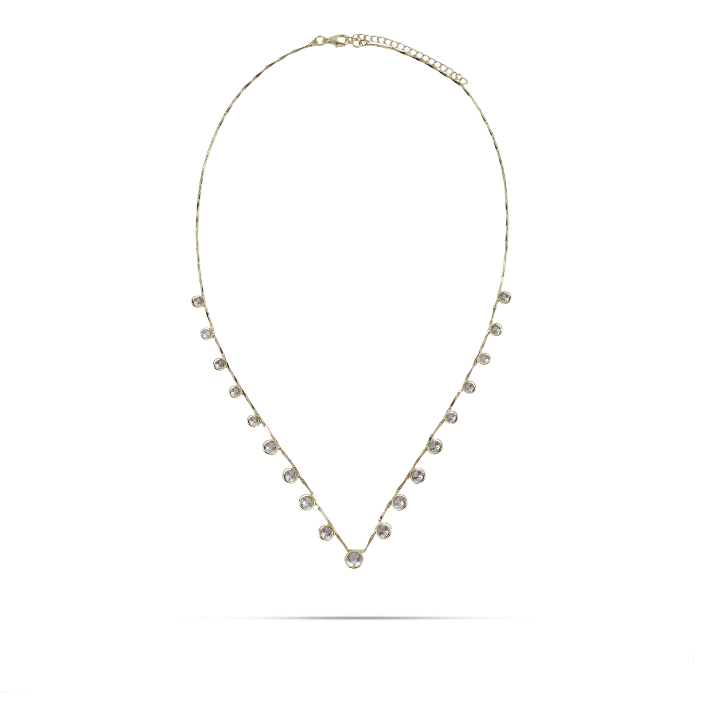 Κολιέ με πέτρες ζιργκόν Mar and Mar Eclessa από ανοξείδωτο ατσάλι