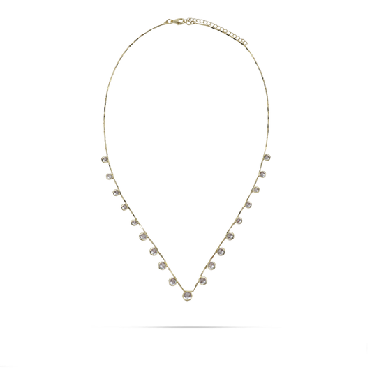 Κολιέ με πέτρες ζιργκόν Mar and Mar Eclessa από ανοξείδωτο ατσάλι