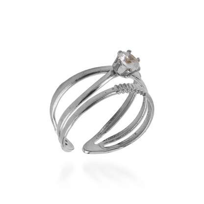 Γυναικείο δαχτυλίδι Mar and Mar Aurivine (Silver) από ανοξείδωτο ατσάλι