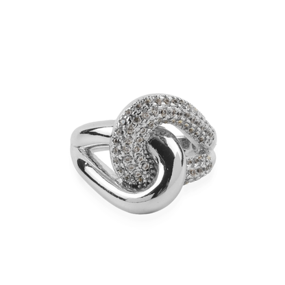 Γυναικείο δαχτυλίδι με ζιργκόν Mar and Mar Alvéra (Silver)
