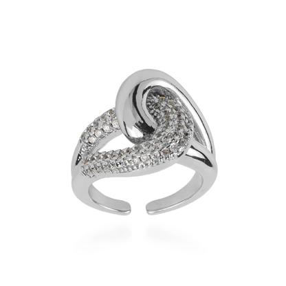 Γυναικείο δαχτυλίδι με ζιργκόν Mar and Mar Alvéra (Silver)