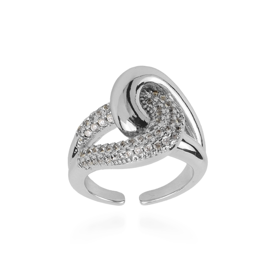 Γυναικείο δαχτυλίδι με ζιργκόν Mar and Mar Alvéra (Silver)