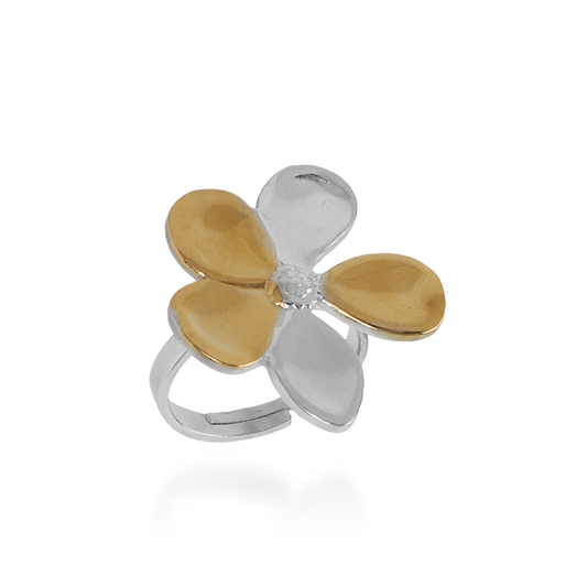 Γυναικείο δαχτυλίδι Mar and Mar Floralis Mix από ανοξείδωτο ατσάλι