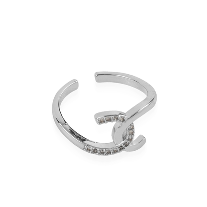 Γυναικείο δαχτυλίδι με ζιργκόν Mar and Mar Obsidian (Silver)