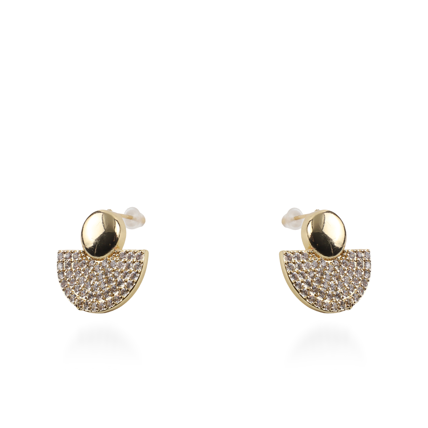 Σκουλαρίκια καρφωτά με ζιργκόν Mar and Mar Ione