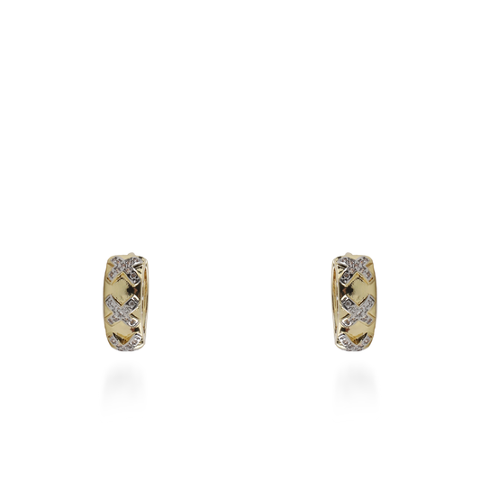 Σκουλαρίκια κρίκοι με ζιργκόν Mar and Mar Serien