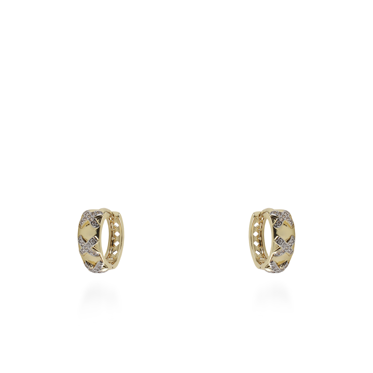 Σκουλαρίκια κρίκοι με ζιργκόν Mar and Mar Serien