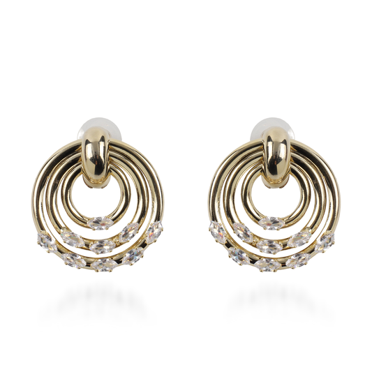 Σκουλαρίκια καρφωτά με ζιργκόν Mar and Mar Riona