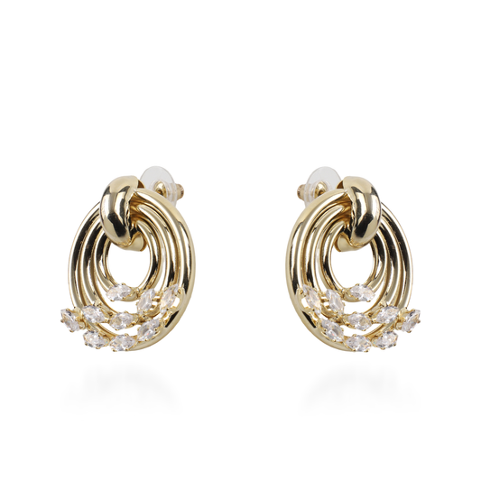 Σκουλαρίκια καρφωτά με ζιργκόν Mar and Mar Riona