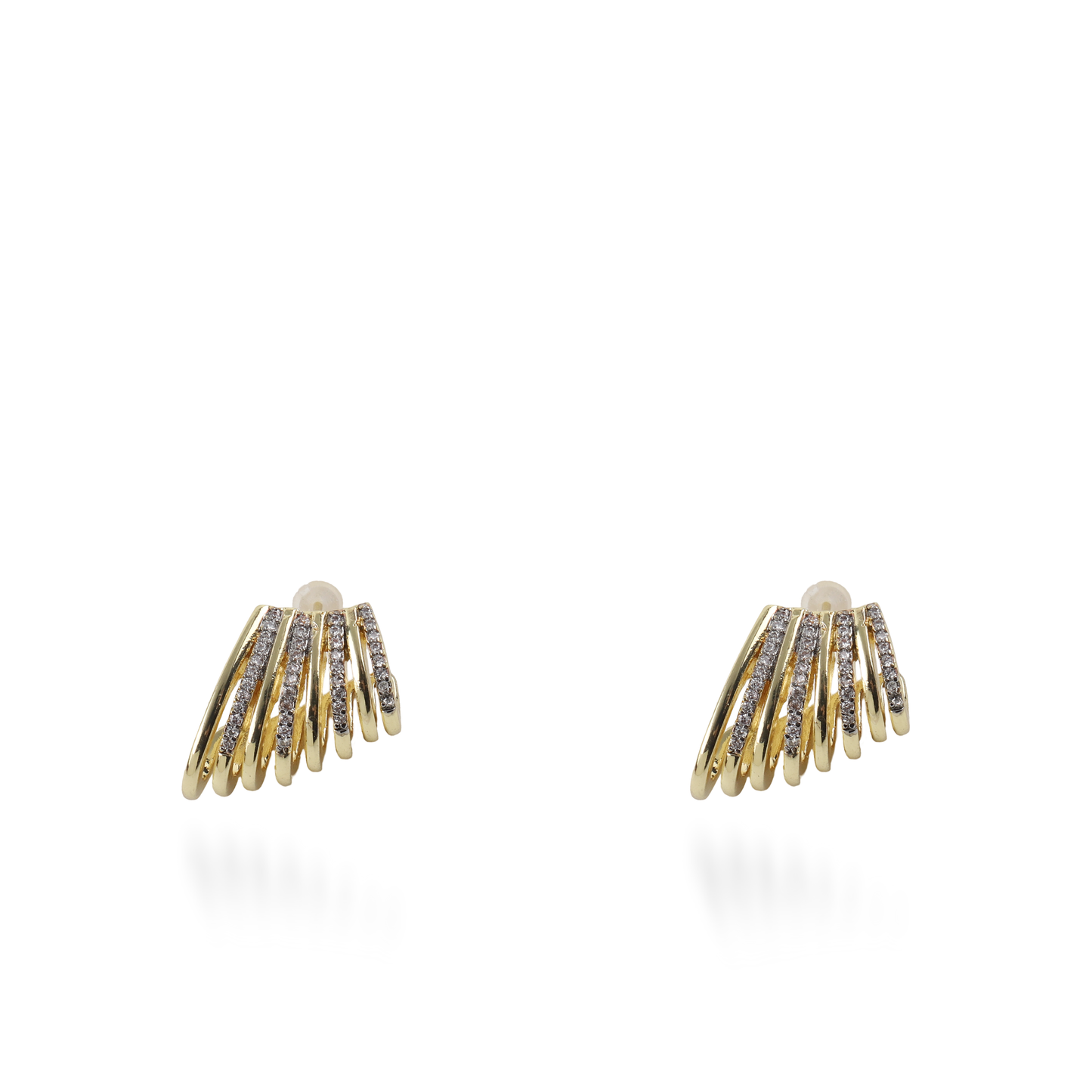 Σκουλαρίκια καρφωτά με ζιργκόν Mar and Mar Dacyna