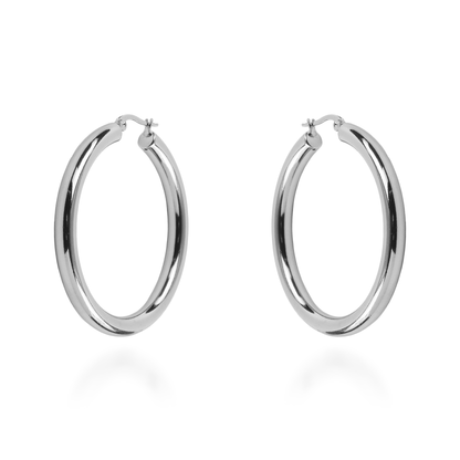 Σκουλαρίκια κρίκοι Mar and Mar Omeria από ανοξείδωτο ατσάλι