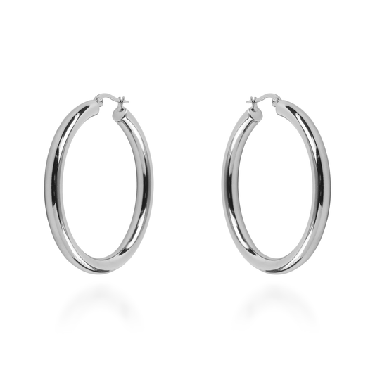 Σκουλαρίκια κρίκοι Mar and Mar Omeria από ανοξείδωτο ατσάλι