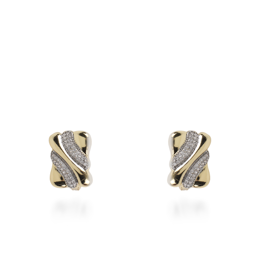 Σκουλαρίκια καρφωτά με ζιργκόν Mar and Mar Sidra