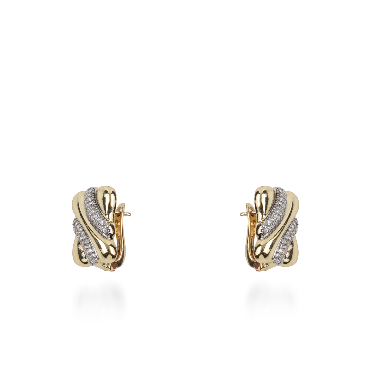 Σκουλαρίκια καρφωτά με ζιργκόν Mar and Mar Sidra