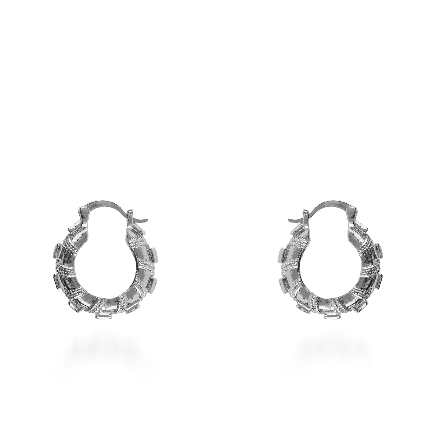 Σκουλαρίκια κρίκοι Mar and Mar Camoria από ανοξείδωτο ατσάλι