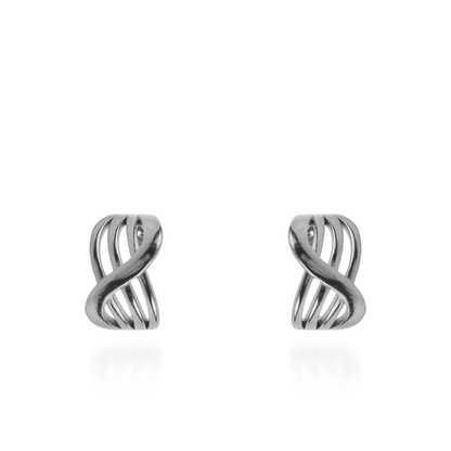 Σκουλαρίκια καρφωτά Mar and Mar Olisse (Silver) από ανοξείδωτο ατσάλι