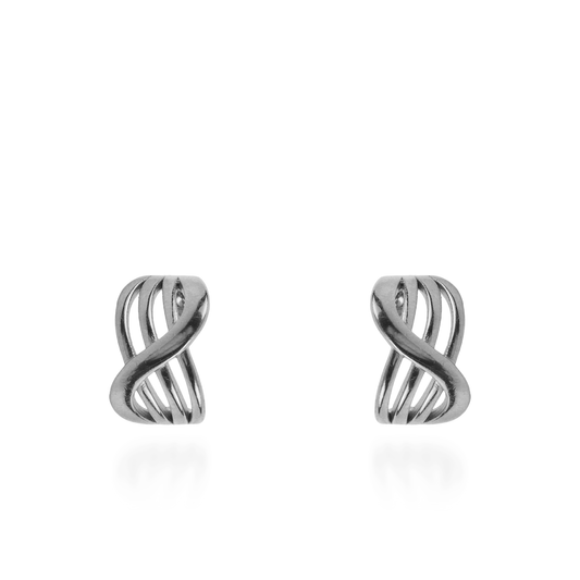 Σκουλαρίκια καρφωτά Mar and Mar Olisse (Silver) από ανοξείδωτο ατσάλι