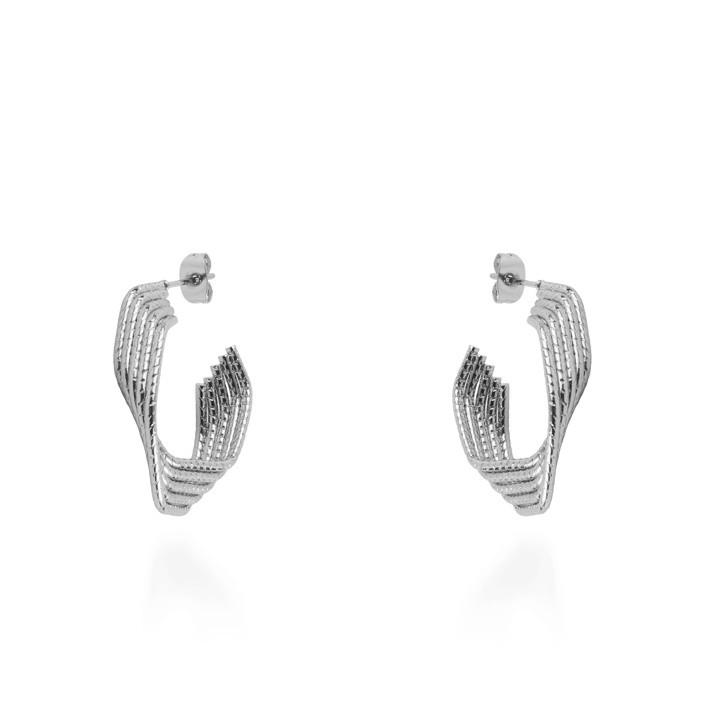 Σκουλαρίκια κρίκοι Mar and Mar Lysithea (Silver)