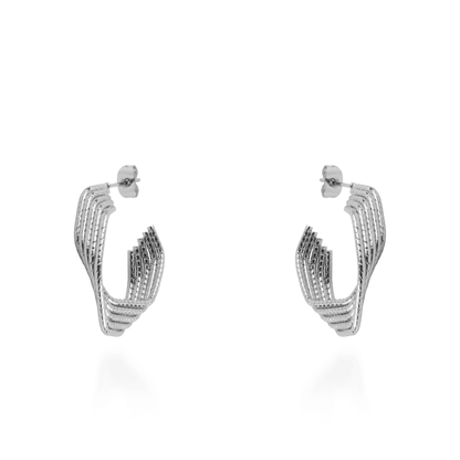 Σκουλαρίκια κρίκοι Mar and Mar Lysithea (Silver)