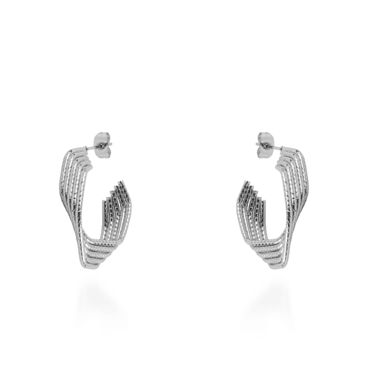 Σκουλαρίκια κρίκοι Mar and Mar Lysithea (Silver)