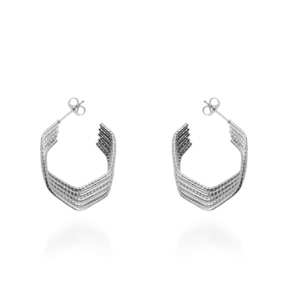 Σκουλαρίκια κρίκοι Mar and Mar Lysithea (Silver)