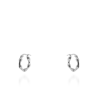 Σκουλαρίκια κρίκοι Mar and Mar Nerea από ανοξείδωτο ατσάλι