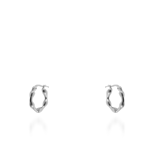 Σκουλαρίκια κρίκοι Mar and Mar Nerea από ανοξείδωτο ατσάλι