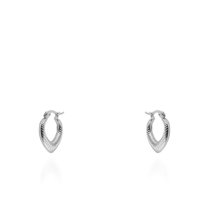 Σκουλαρίκια κρίκοι Mar and Mar Eline από ανοξείδωτο ατσάλι