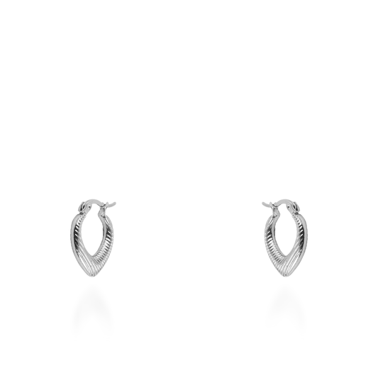 Σκουλαρίκια κρίκοι Mar and Mar Eline από ανοξείδωτο ατσάλι