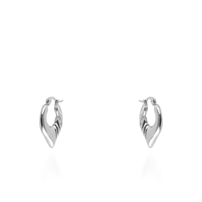 Σκουλαρίκια κρίκοι Mar and Mar Lysia από ανοξείδωτο ατσάλι