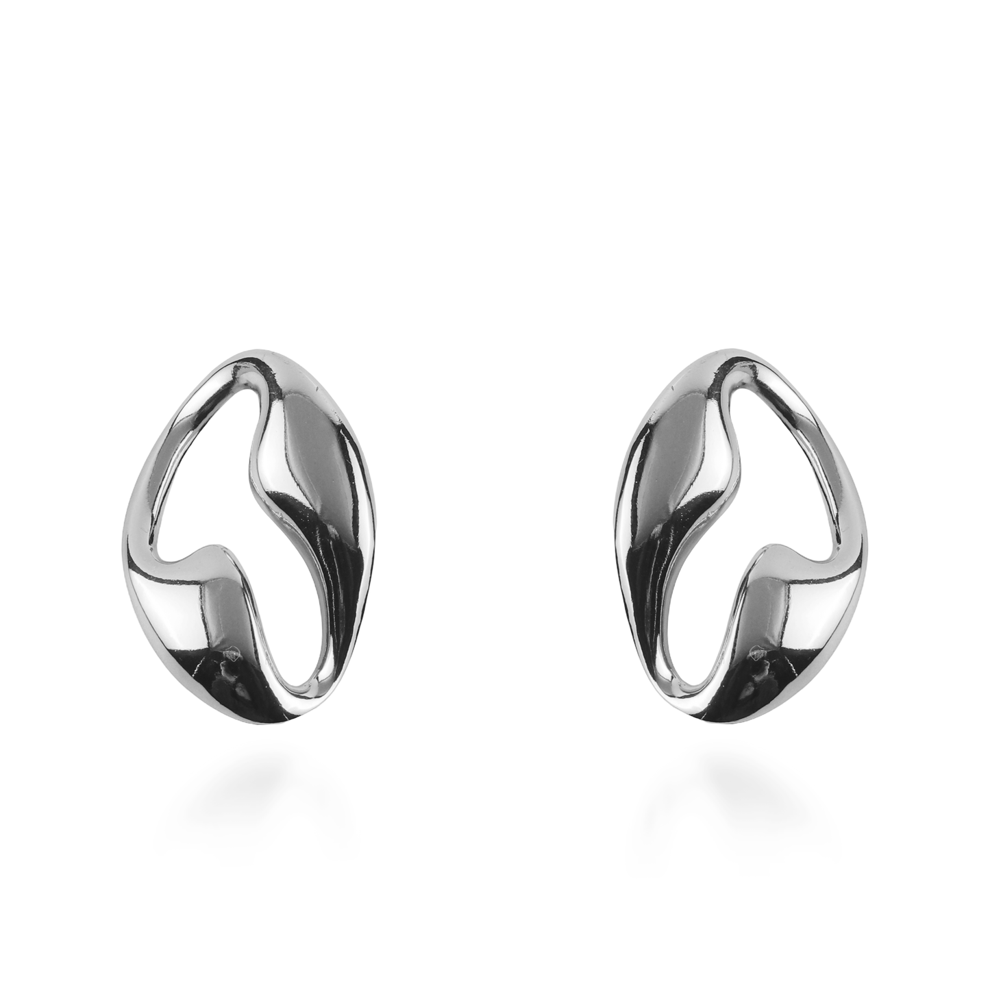 Σκουλαρίκια καρφωτά Mar and Mar Eliany (Silver) από ανοξείδωτο ατσάλι