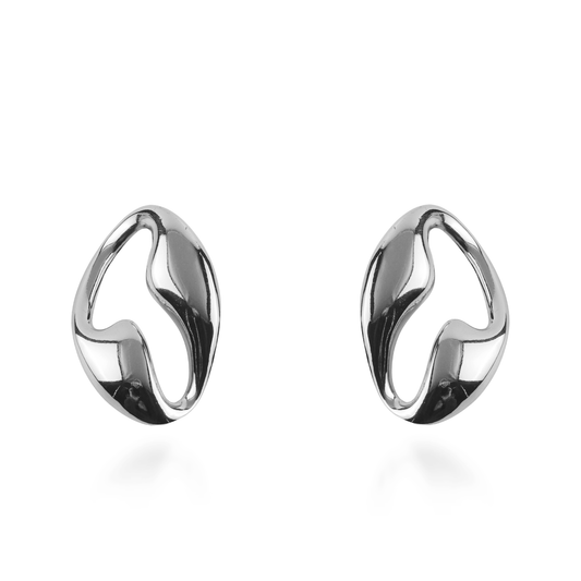 Σκουλαρίκια καρφωτά Mar and Mar Eliany (Silver) από ανοξείδωτο ατσάλι