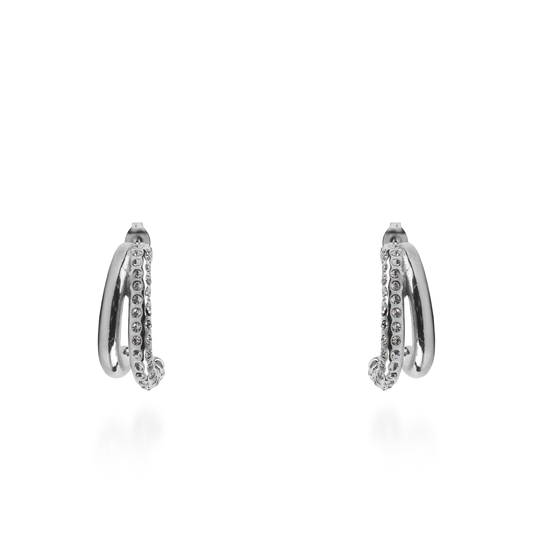 Σκουλαρίκια καρφωτά με ζιργκόν Mar and Mar Phaedra από ανοξείδωτο ατσάλι