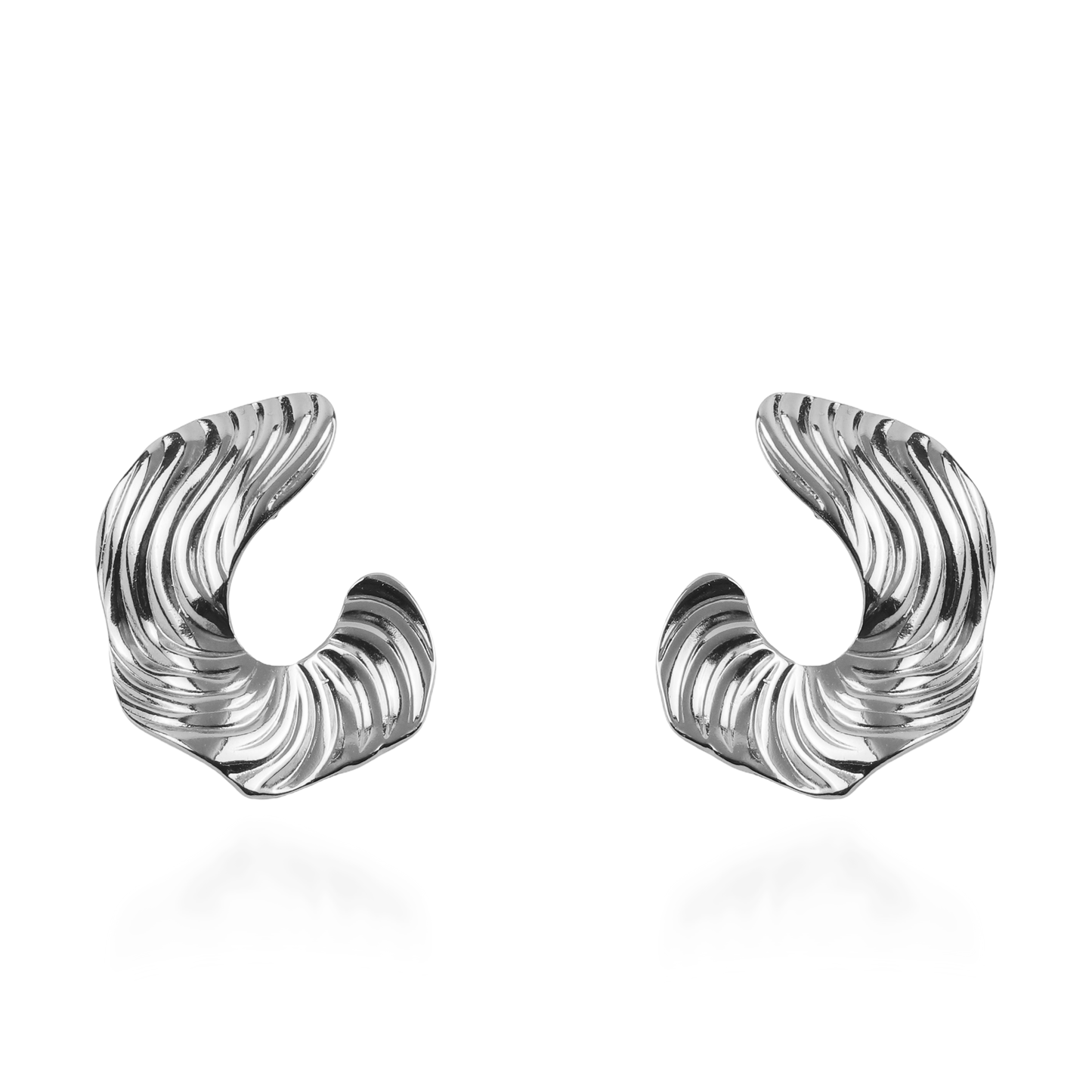 Σκουλαρίκια καρφωτά Mar and Mar Seryl (Silver) από ανοξείδωτο ατσάλι