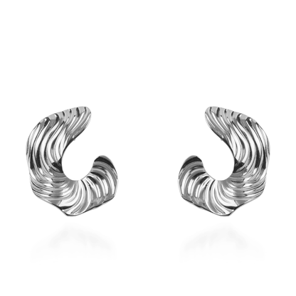 Σκουλαρίκια καρφωτά Mar and Mar Seryl (Silver) από ανοξείδωτο ατσάλι