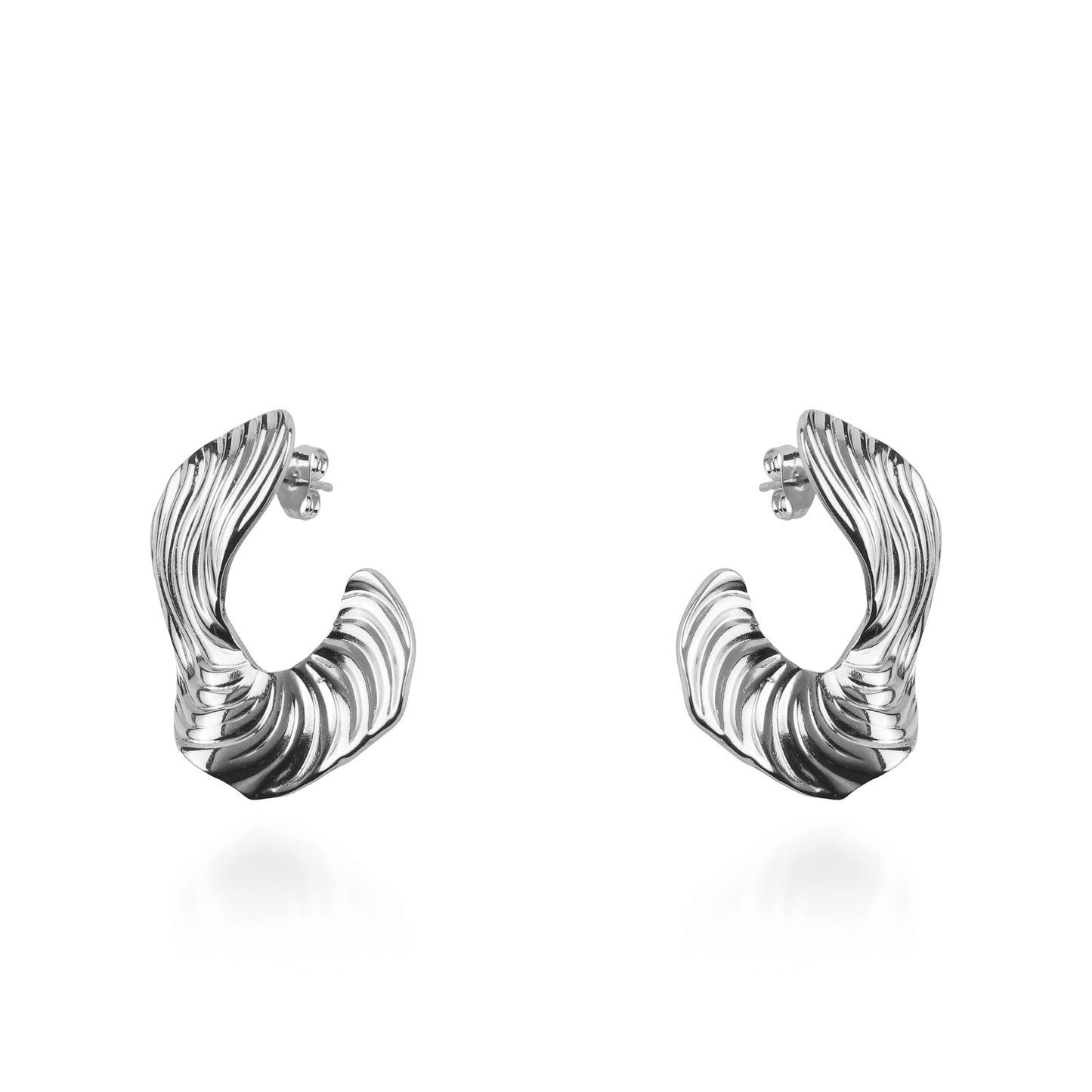 Σκουλαρίκια καρφωτά Mar and Mar Seryl (Silver) από ανοξείδωτο ατσάλι