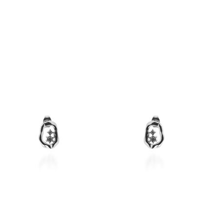 Σκουλαρίκια καρφωτά με ζιργκόν Mar and Mar Xeny από ανοξείδωτο ατσάλι