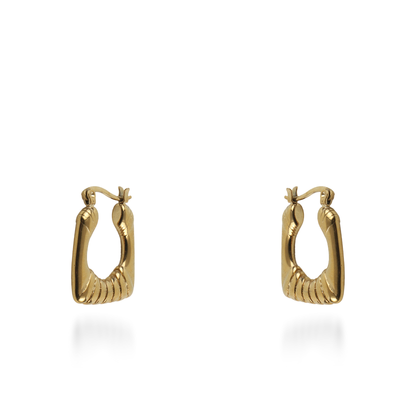 Σκουλαρίκια κρίκοι Mar and Mar Kynia από ανοξείδωτο ατσάλι