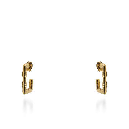 Σκουλαρίκια κρίκοι Mar and Mar Fylia από ανοξείδωτο ατσάλι