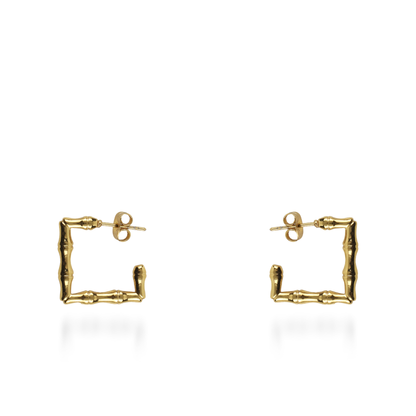 Σκουλαρίκια κρίκοι Mar and Mar Fylia από ανοξείδωτο ατσάλι