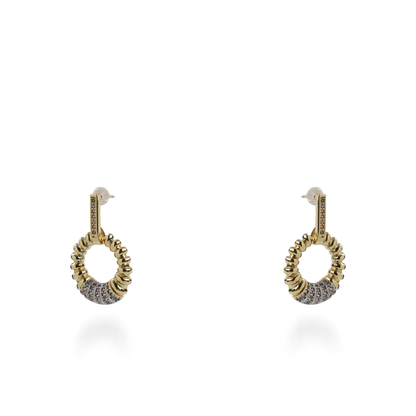 Σκουλαρίκια κρεμαστά με ζιργκόν Mar and Mar Milyn