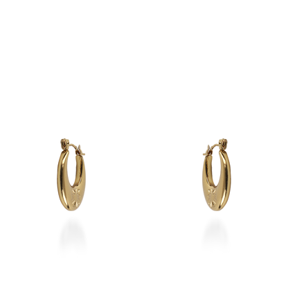 Σκουλαρίκια κρίκοι Mar and Mar Seina από ανοξείδωτο ατσάλι