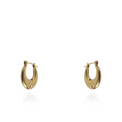 Σκουλαρίκια κρίκοι Mar and Mar Seina από ανοξείδωτο ατσάλι