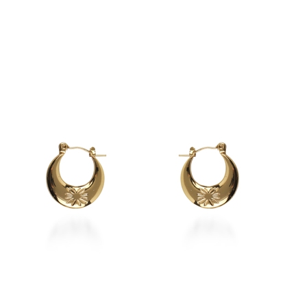 Σκουλαρίκια κρίκοι Mar and Mar Seina από ανοξείδωτο ατσάλι